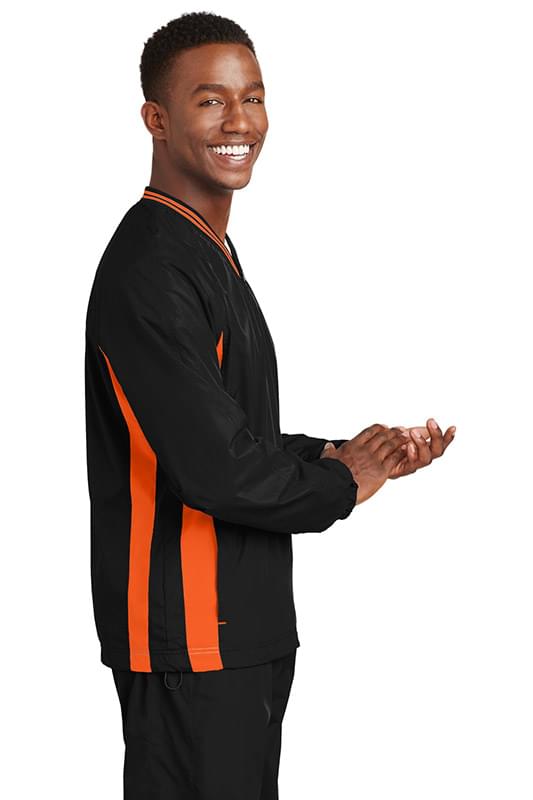 Sport-Tek ® Tipped V-Neck Raglan Wind Shirt. JST62 Sport-Tek ® Tipped V-Neck Raglan Wind Shirt. JST62