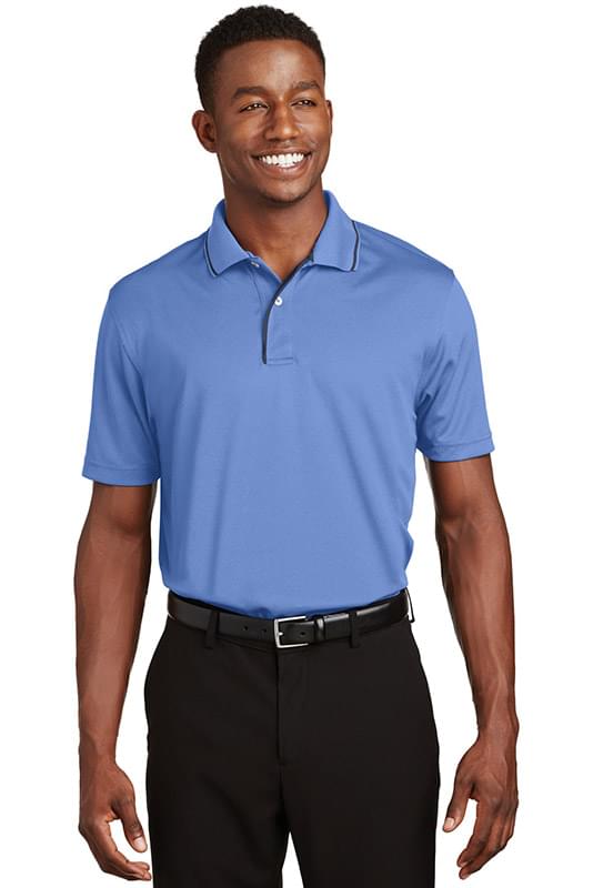 Sport-Tek &#174;  Dri-Mesh &#174;  Polo with Tipped Collar and Piping.  K467
