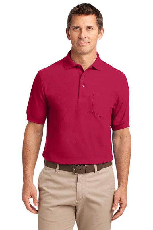 Port Authority &#174;  Silk Touch&#153; Polo with Pocket.  K500P