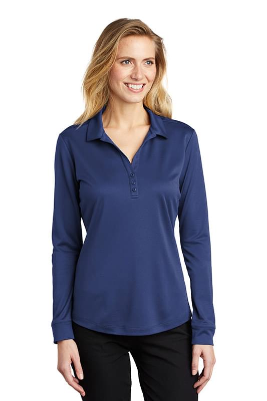 Port Authority  &#174;  Ladies Silk Touch  &#153;   Performance Long Sleeve Polo. L540LS