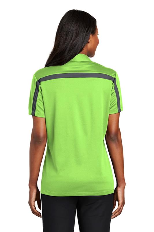 Port Authority &#174;  Ladies Silk Touch&#153; Performance Colorblock Stripe Polo. L547