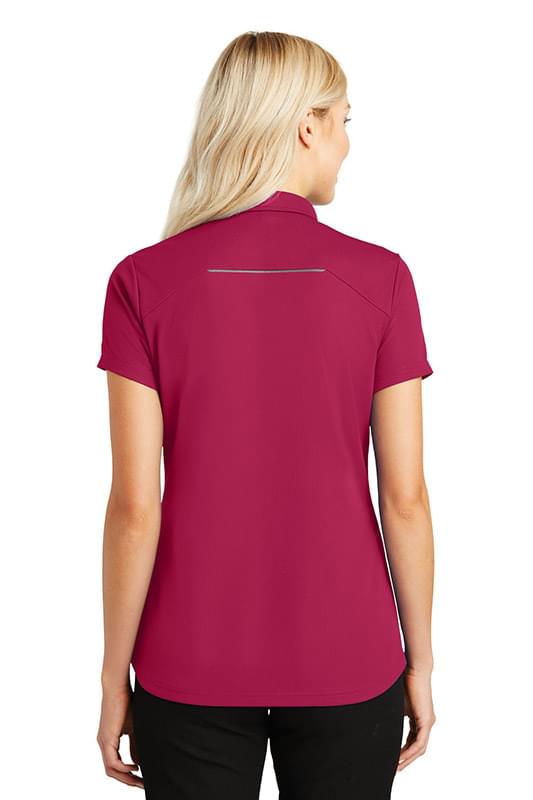 Port Authority &#174;  Ladies Pinpoint Mesh Zip Polo. L580