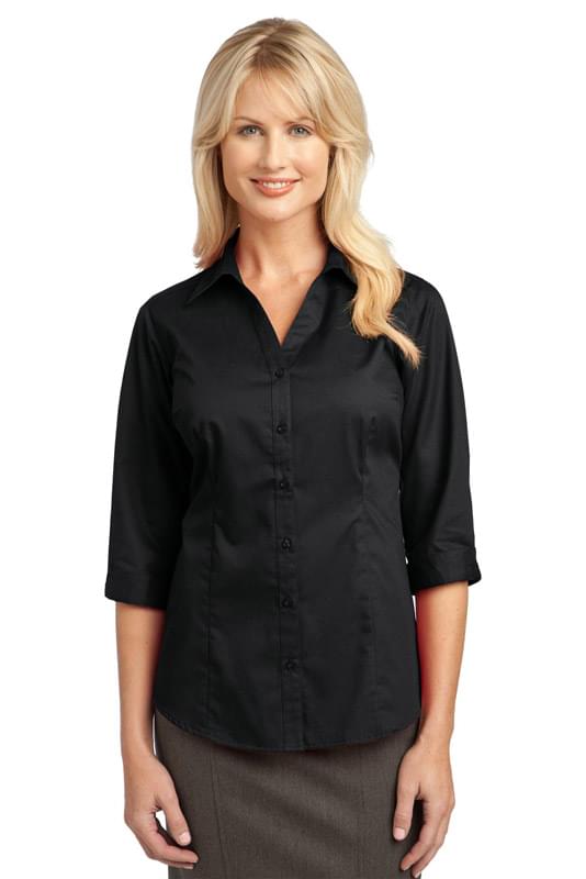 IMPROVED Port Authority ® Ladies 3/4-Sleeve Blouse. L6290 IMPROVED Port Authority ® Ladies 3/4-Sleeve Blouse. L6290