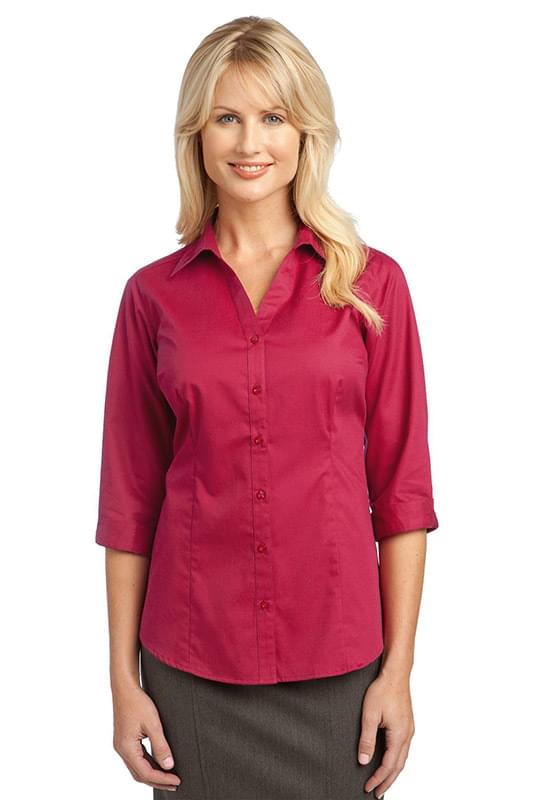IMPROVED Port Authority ® Ladies 3/4-Sleeve Blouse. L6290