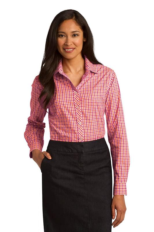 Port Authority &#174;  Ladies Long Sleeve Gingham Easy Care Shirt. L654