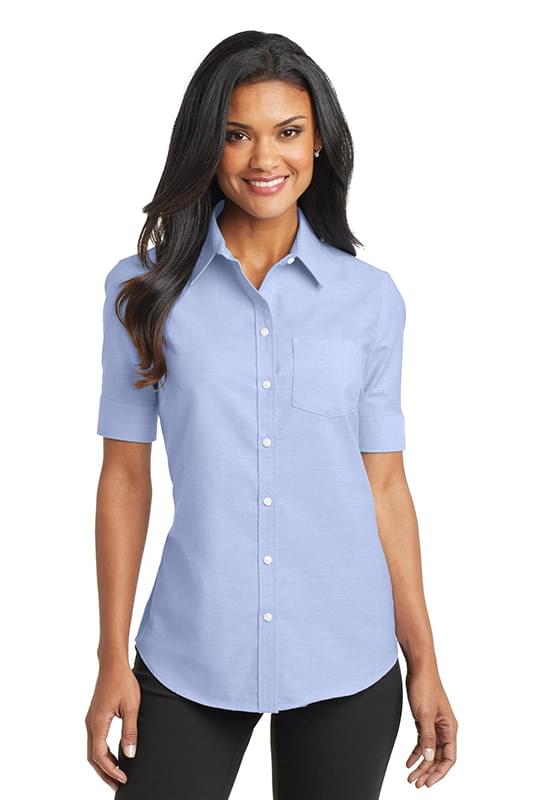 Port Authority &#174;  Ladies Short Sleeve SuperPro &#153;  Oxford Shirt. L659