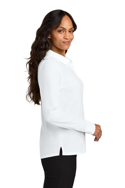 Port Authority ® Women's Wearever Signature Pique Long Sleeve Polo LK200LS Port Authority ® Women's Wearever Signature Pique Long Sleeve Polo LK200LS
