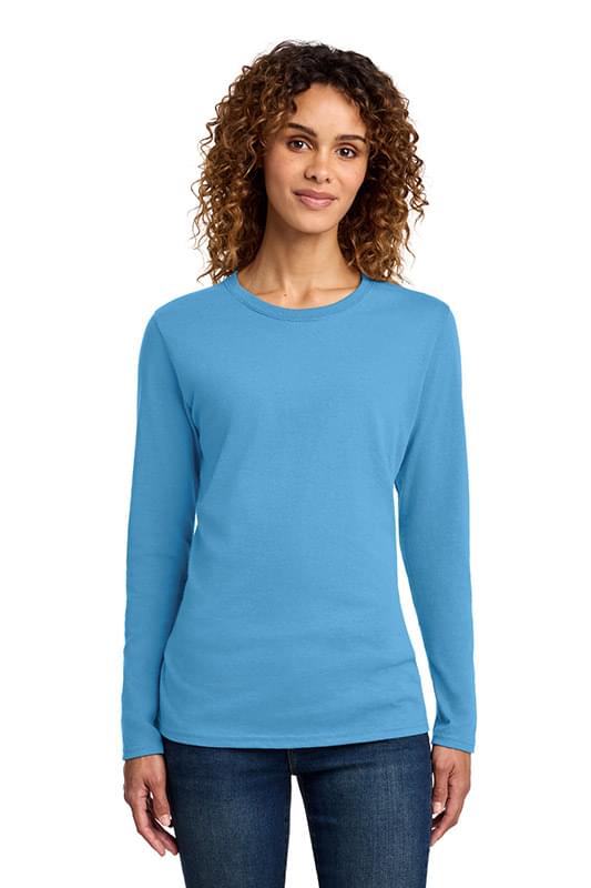 Port & Co   Women's Long Sleeve Core Cotton Tee. LPC54LS
