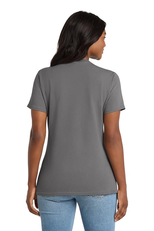 Port & Co ™  Women's Core Cotton V-Neck Tee. LPC54V Port & Co ™  Women's Core Cotton V-Neck Tee. LPC54V