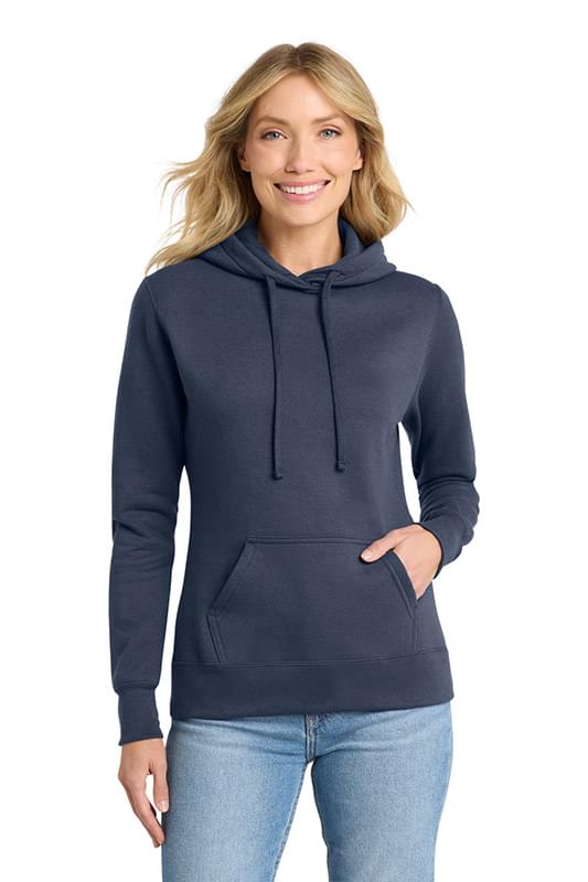 Port & Co   Women's Core Fleece Pullover Hooded Sweatshirt LPC78H