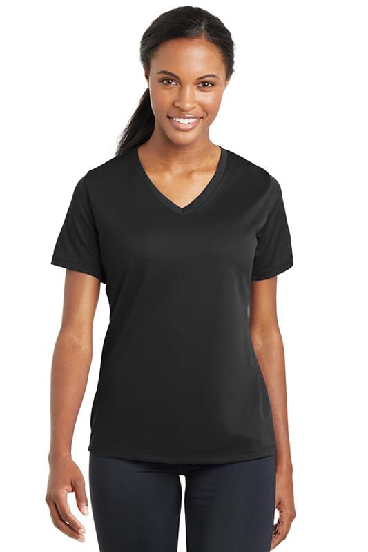 Sport-Tek &#174;  Ladies PosiCharge &#174;  RacerMesh &#153;  V-Neck Tee. LST340