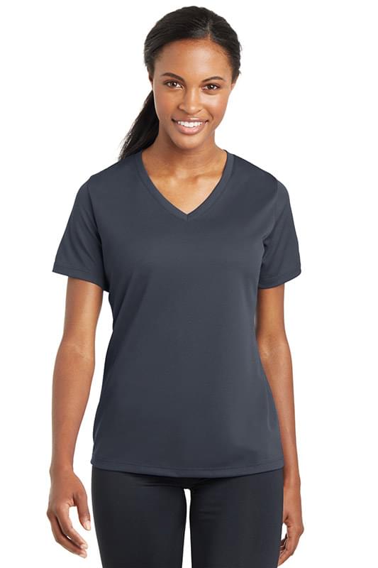 Sport-Tek ® Ladies PosiCharge ® RacerMesh ® V-Neck Tee. LST340