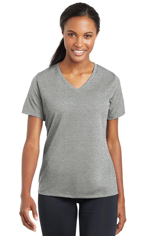 Sport-Tek ® Ladies PosiCharge ® RacerMesh ® V-Neck Tee. LST340