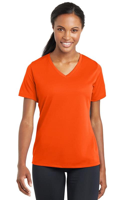 Sport-Tek ® Ladies PosiCharge ® RacerMesh ® V-Neck Tee. LST340