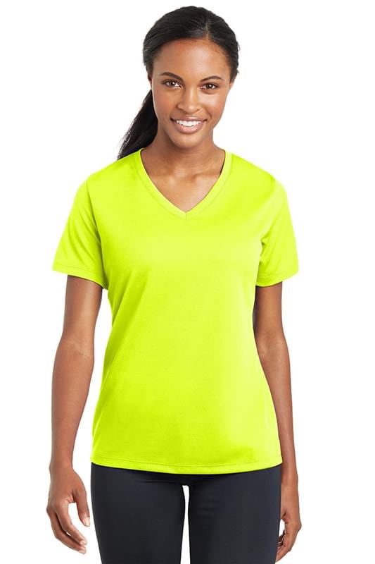 Sport-Tek ® Ladies PosiCharge ® RacerMesh ® V-Neck Tee. LST340