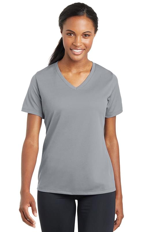 Sport-Tek ® Ladies PosiCharge ® RacerMesh ® V-Neck Tee. LST340