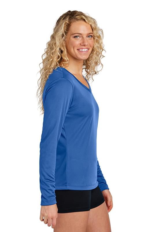 Sport-Tek &#174;  Women's Long Sleeve PosiCharge &#174;  Competitor&#153; V-Neck Tee. LST353LS