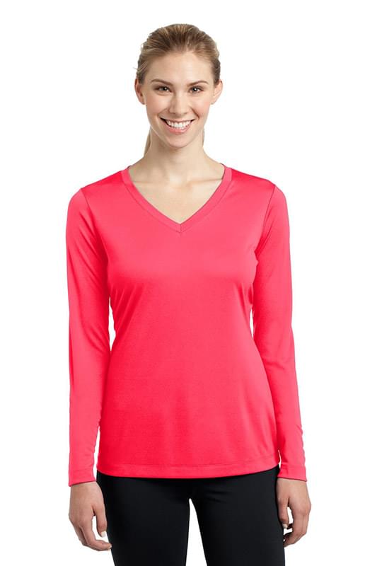 Sport-Tek ® Ladies Long Sleeve PosiCharge ® Competitor™ V-Neck Tee. LST353LS