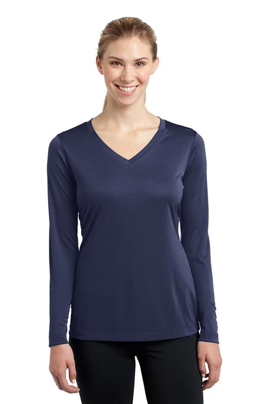 Sport-Tek ® Ladies Long Sleeve PosiCharge ® Competitor™ V-Neck Tee. LST353LS