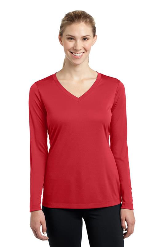 Sport-Tek ® Ladies Long Sleeve PosiCharge ® Competitor™ V-Neck Tee. LST353LS