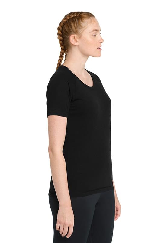 Sport-Tek  ®  Women's PosiCharge  ®  Tri-Blend Wicking Scoop Neck Raglan Tee. LST400