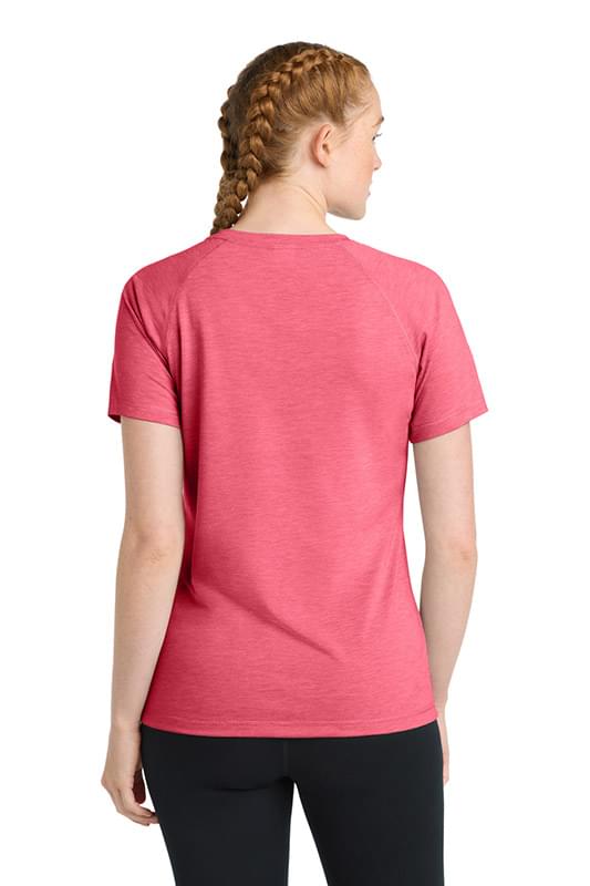 Sport-Tek  ®  Women's PosiCharge  ®  Tri-Blend Wicking Scoop Neck Raglan Tee. LST400