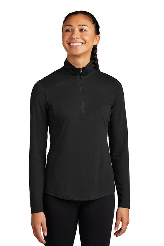 Sport-Tek ® Women's PosiCharge ® Tri-Blend Wicking 1/4-Zip Pullover. LST407