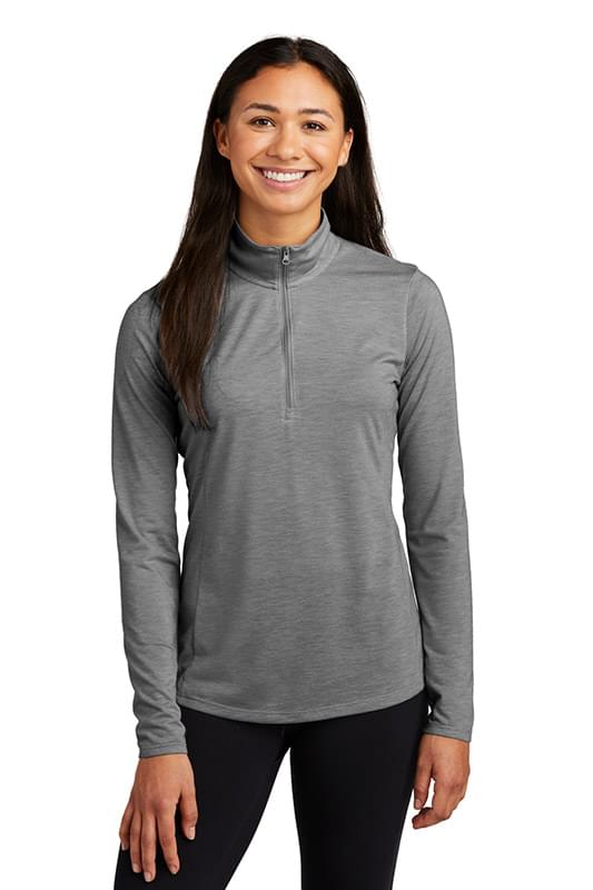 Sport-Tek ® Women's PosiCharge ® Tri-Blend Wicking 1/4-Zip Pullover. LST407