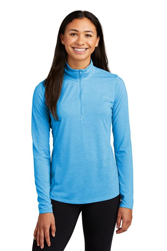 Sport-Tek ® Women's PosiCharge ® Tri-Blend Wicking 1/4-Zip Pullover. LST407