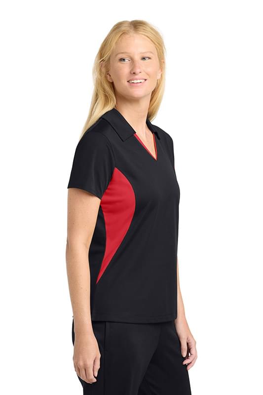 Sport-Tek ®  Women's Side Blocked Micropique Sport-Wick ®  Polo. LST655 Sport-Tek ®  Women's Side Blocked Micropique Sport-Wick ®  Polo. LST655