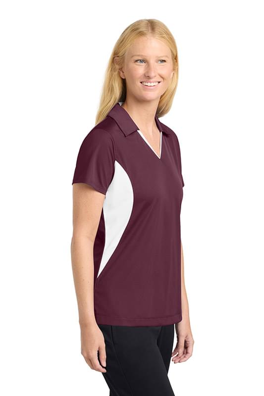 Sport-Tek ®  Women's Side Blocked Micropique Sport-Wick ®  Polo. LST655 Sport-Tek ®  Women's Side Blocked Micropique Sport-Wick ®  Polo. LST655