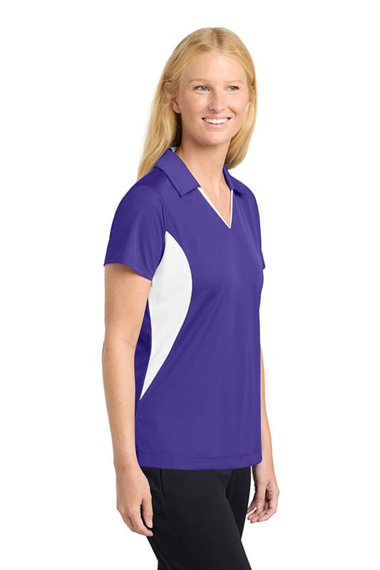 Sport-Tek ®  Women's Side Blocked Micropique Sport-Wick ®  Polo. LST655 Sport-Tek ®  Women's Side Blocked Micropique Sport-Wick ®  Polo. LST655