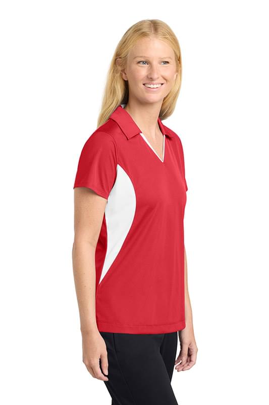 Sport-Tek ®  Women's Side Blocked Micropique Sport-Wick ®  Polo. LST655 Sport-Tek ®  Women's Side Blocked Micropique Sport-Wick ®  Polo. LST655