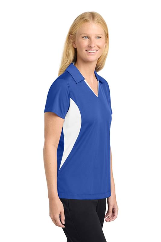 Sport-Tek ®  Women's Side Blocked Micropique Sport-Wick ®  Polo. LST655 Sport-Tek ®  Women's Side Blocked Micropique Sport-Wick ®  Polo. LST655