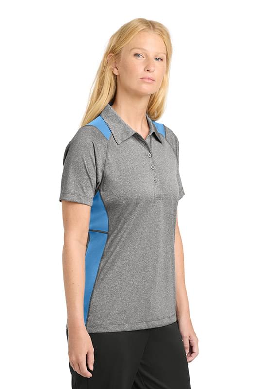 Sport-Tek &#174;  Women's Heather Colorblock Contender &#153;  Polo. LST665