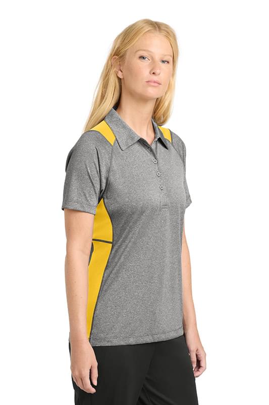 Sport-Tek &#174;  Women's Heather Colorblock Contender &#153;  Polo. LST665