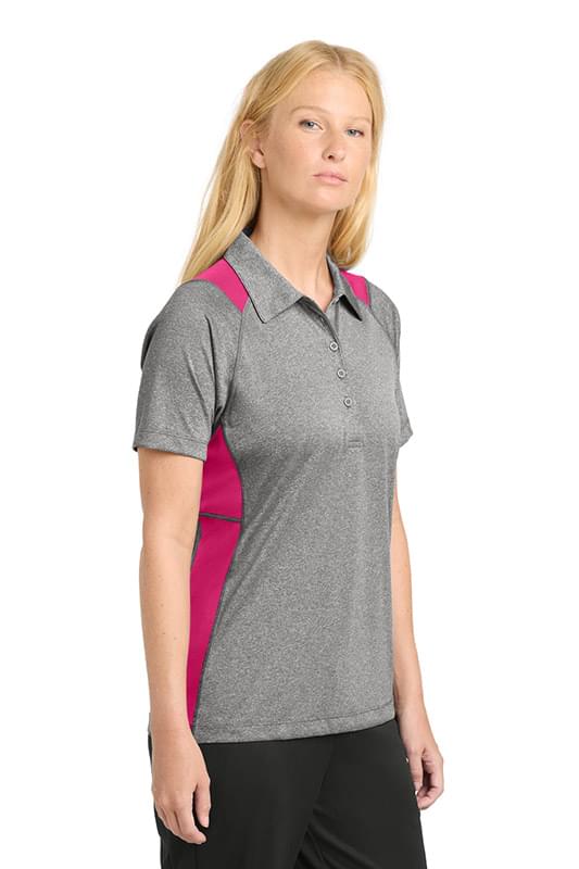 Sport-Tek &#174;  Women's Heather Colorblock Contender &#153;  Polo. LST665