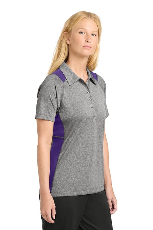 Sport-Tek &#174;  Women's Heather Colorblock Contender &#153;  Polo. LST665