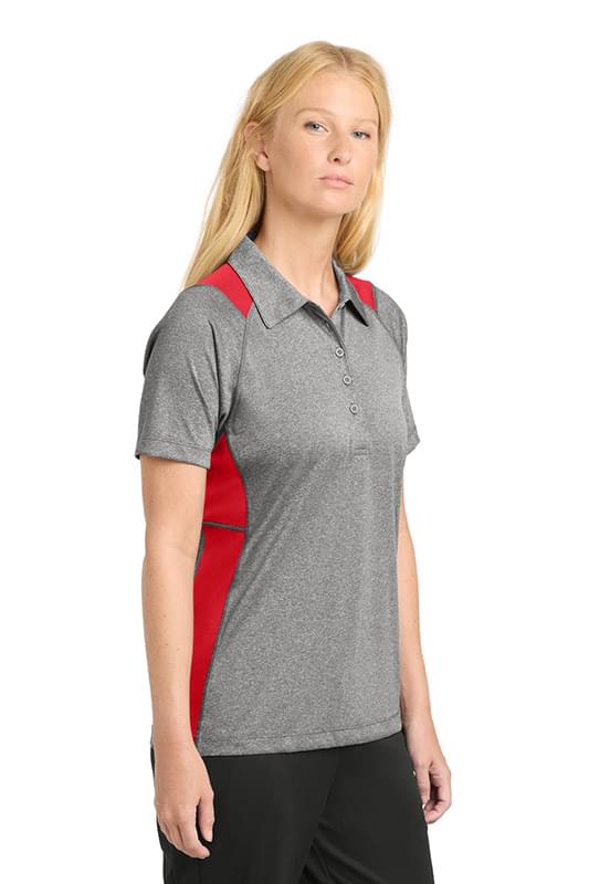 Sport-Tek &#174;  Women's Heather Colorblock Contender &#153;  Polo. LST665