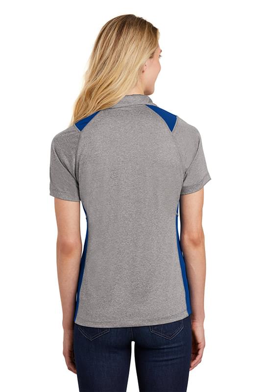 Sport-Tek &#174;  Women's Heather Colorblock Contender &#153;  Polo. LST665