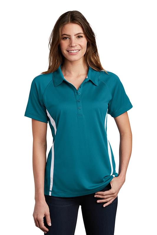 Sport-Tek &#174;  Ladies PosiCharge &#174;  Micro-Mesh Colorblock Polo. LST685