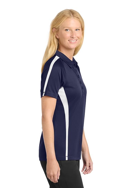 Sport-Tek &#174;  Women's PosiCharge &#174;  Micro-Mesh Colorblock Polo. LST685