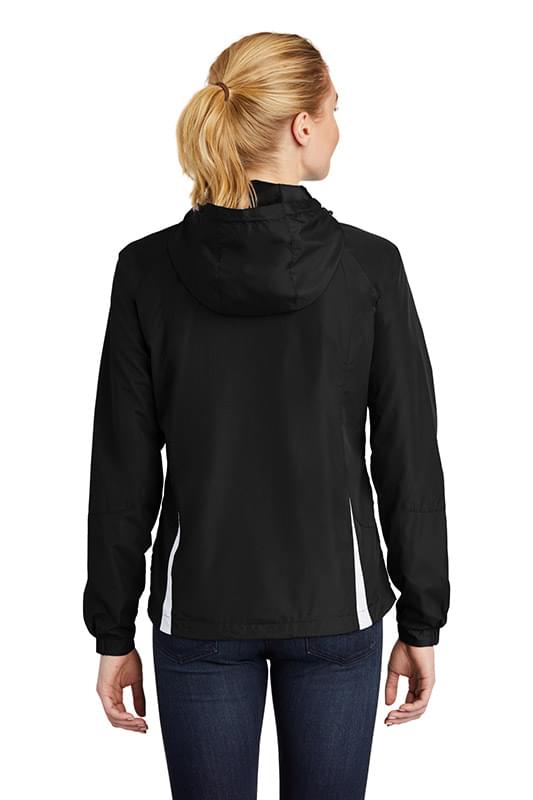 Sport-Tek &#174;  Ladies Colorblock Hooded Raglan Jacket. LST76