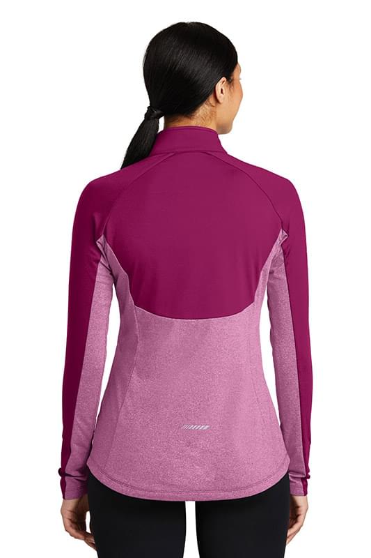 Sport-Tek &#174;  Ladies Sport-Wick &#174;  Stretch Contrast 1/4-Zip Pullover. LST854