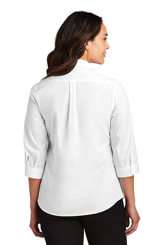 Port Authority &#174;  Ladies 3/4-Sleeve Carefree Poplin Shirt. LW102