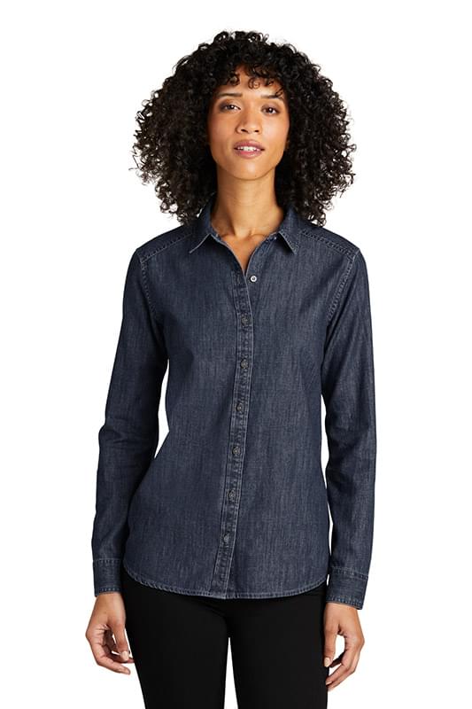 Port Authority &#174;  Ladies Long Sleeve Perfect Denim Shirt LW676