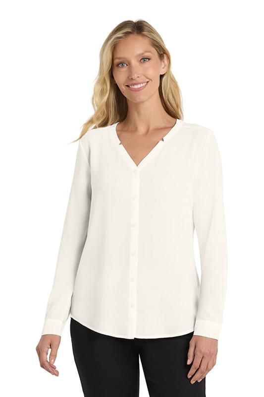 Port Authority &#174;  Women's Long Sleeve Button-Front Blouse. LW700