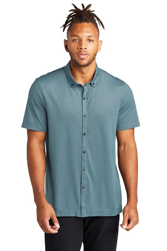 Mercer+Mettle &#153;  Stretch Pique Full-Button Polo MM1006
