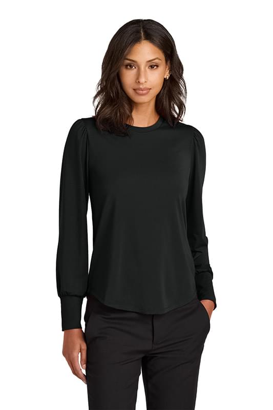 Mercer+Mettle &#174;  Women's Stretch Jersey Long Sleeve Blouson Top MM1019