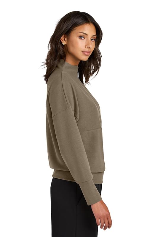 Mercer+Mettle ® Women's Linear Texture 1/4-Zip MM3041 Mercer+Mettle ® Women's Linear Texture 1/4-Zip MM3041